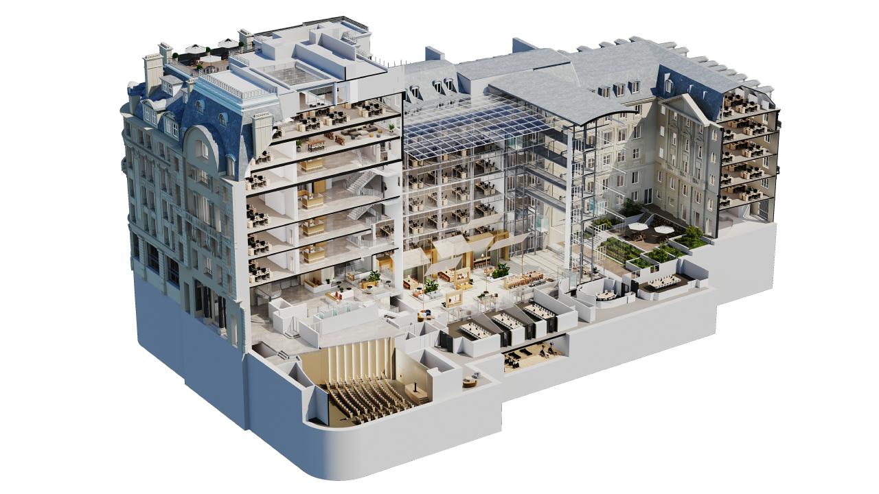 Bureau Paris 1530m² Location bureau Paris OLBUR2205460 2